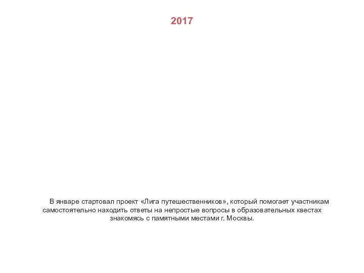 В январе стартовал проект «Лига путешественников», который помогает участникам самостоятельно находить ответы