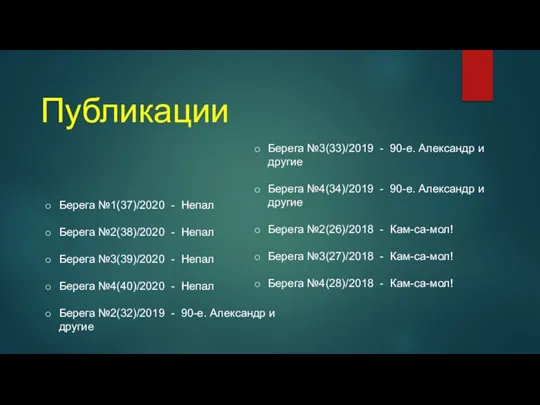 Берега №1(37)/2020 - Непал Берега №2(38)/2020 - Непал Берега №3(39)/2020 - Непал