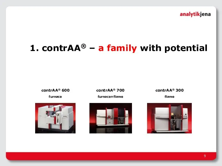 1. contrAA® – a family with potential contrAA® 600 furnace contrAA® 300 flame contrAA® 700 furnace+flame