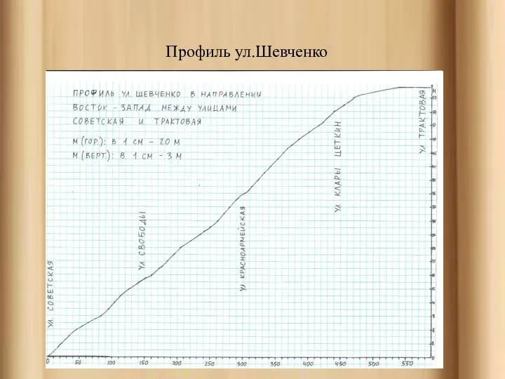 Профиль ул.Шевченко