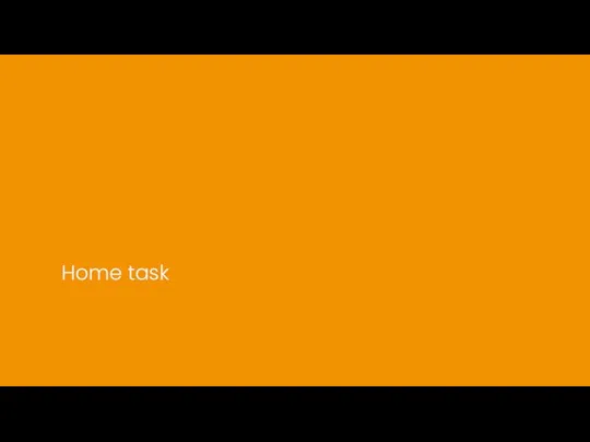 Home task