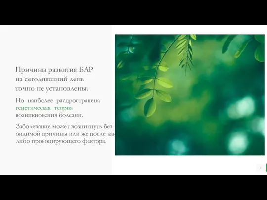 Но наиболее распространена генетическая теория возникновения болезни. Заболевание может возникнуть без видимой