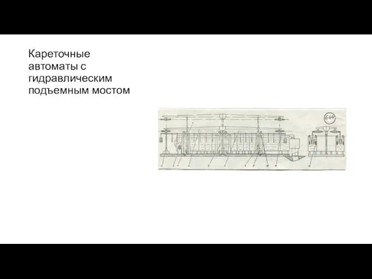 Кареточные автоматы с гидравлическим подъемным мостом