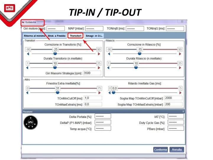 TIP-IN / TIP-OUT