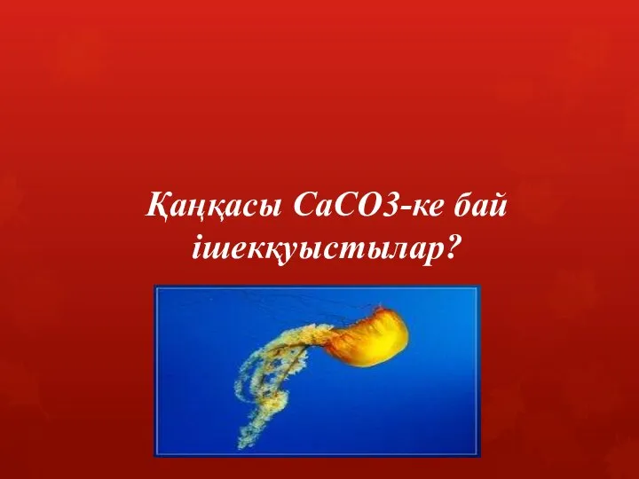 Қаңқасы СаСО3-ке бай ішекқуыстылар?