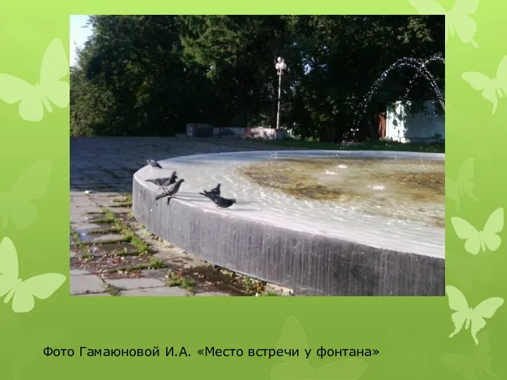 Фото Гамаюновой И.А. «Место встречи у фонтана»