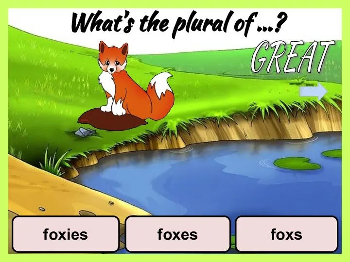 What’s the plural of …? foxies foxes foxs GREAT