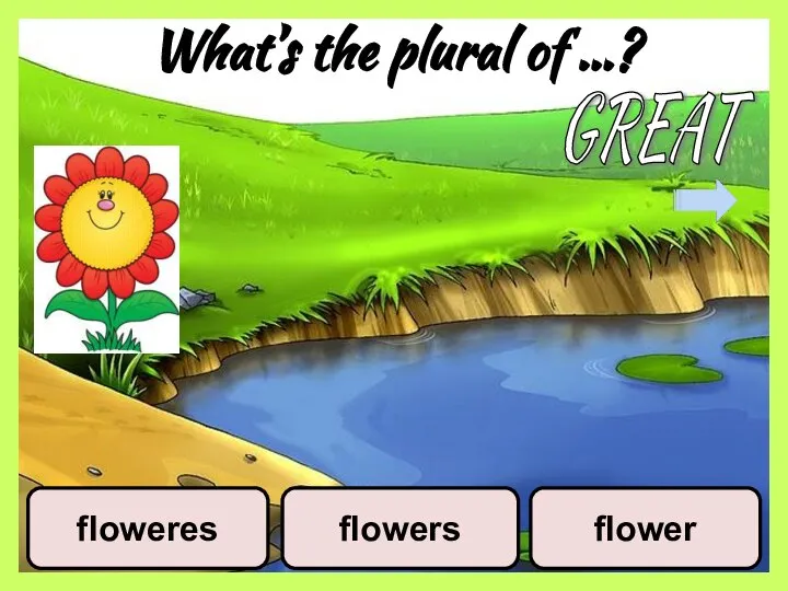 What’s the plural of …? floweres flowers flower GREAT