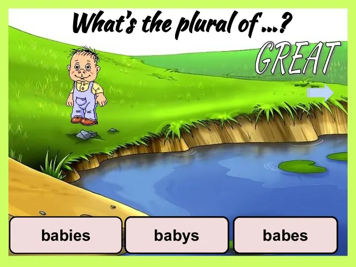 What’s the plural of …? babys babies babes GREAT