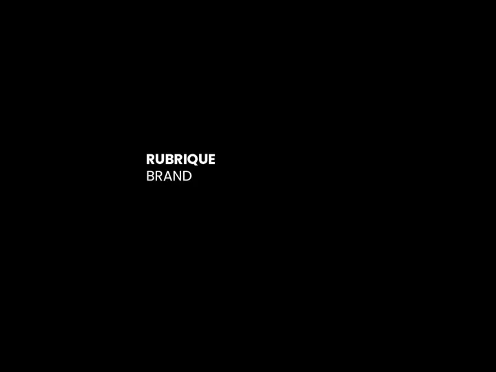 RUBRIQUE BRAND