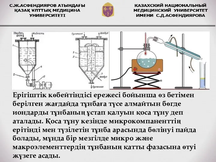 Ерігіштік көбейтіндісі ережесі бойынша өз бетімен берілген жағдайда тұнбаға түсе алмайтын бөгде