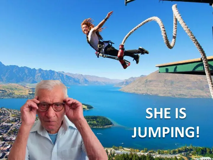 SHE IS JUMPING!
