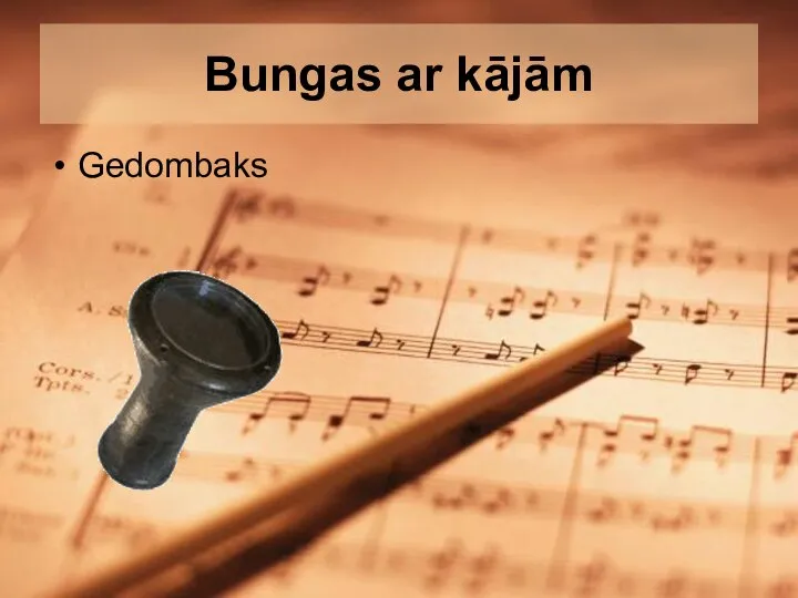 Bungas ar kājām Gedombaks