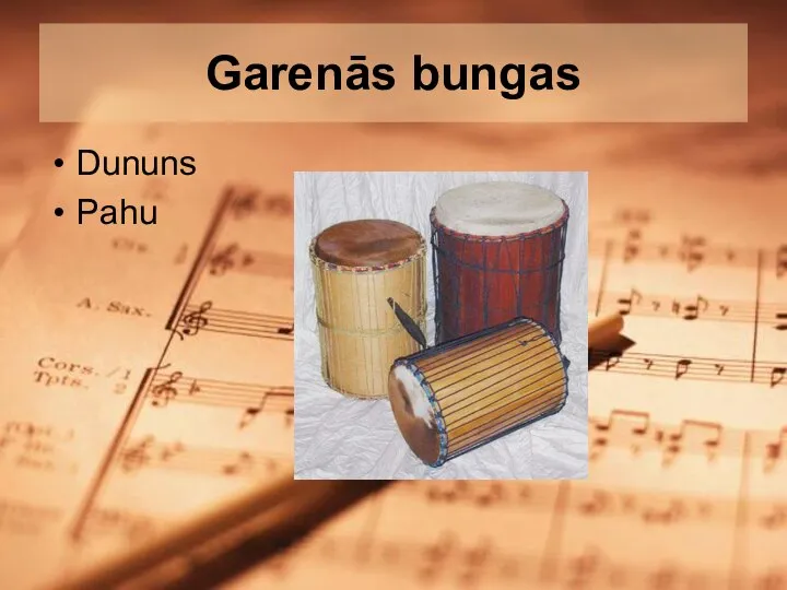 Garenās bungas Dununs Pahu