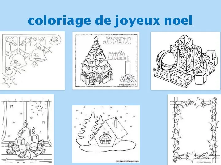 coloriage de joyeux noel