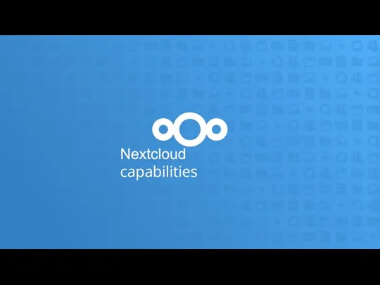 Nextcloud capabilities