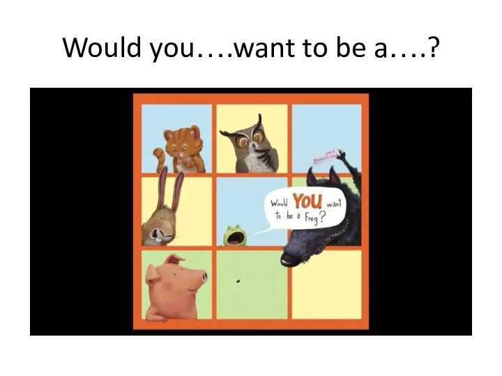 Would you….want to be a….?