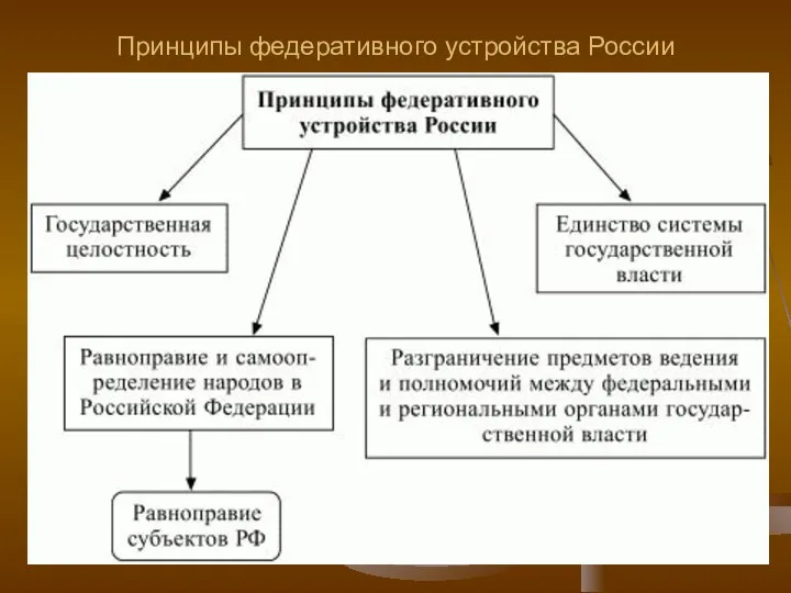 Принципы федеративного устройства России