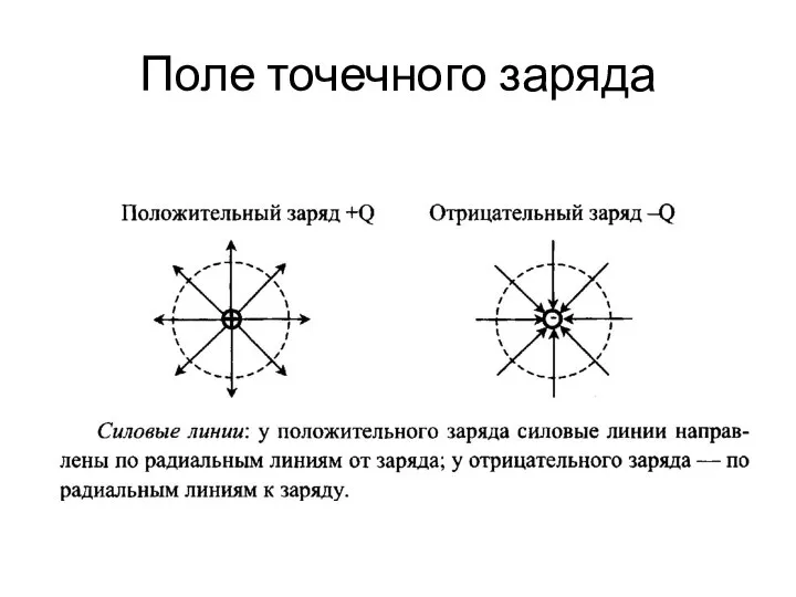 Поле точечного заряда