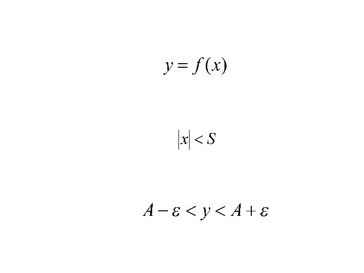 Т.е. число А есть предел функции какой бы узкой она не была.