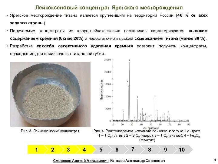 Ярегское месторождение титана является крупнейшим на территории России (46 % от всех