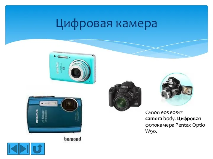 Цифровая камера Canon eos eos-rt camera body. Цифровая фотокамера Pentax Optio W90.