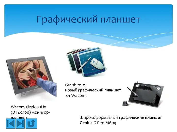 Графический планшет Wacom Cintiq 21Ux (DTZ-2100) монитор-планшет. Широкоформатный графический планшет Genius G-Pen