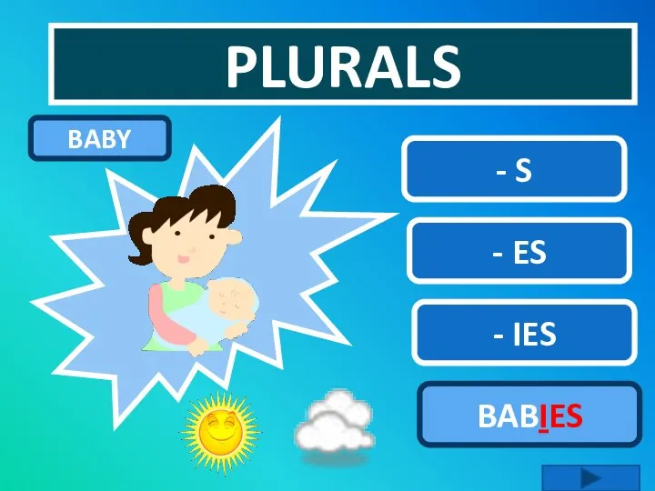 PLURALS - IES - ES - S BABIES BABY