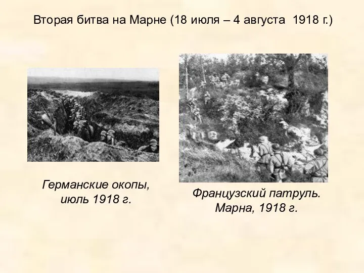 Вторая битва на Марне (18 июля – 4 августа 1918 г.) Германские