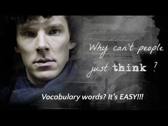 Vocabulary words? It’s EASY!!!