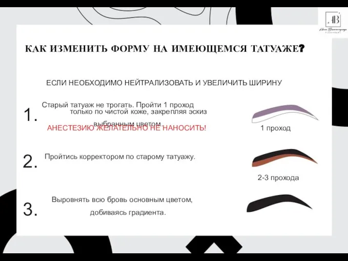 КАК ИЗМЕНИТЬ ФОРМУ НА ИМЕЮЩЕМСЯ ТАТУАЖЕ? ЕСЛИ НЕОБХОДИМО НЕЙТРАЛИЗОВАТЬ И УВЕЛИЧИТЬ ШИРИНУ