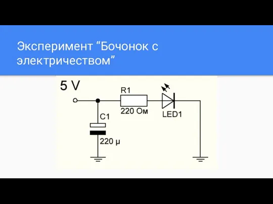 Эксперимент “Бочонок с электричеством”