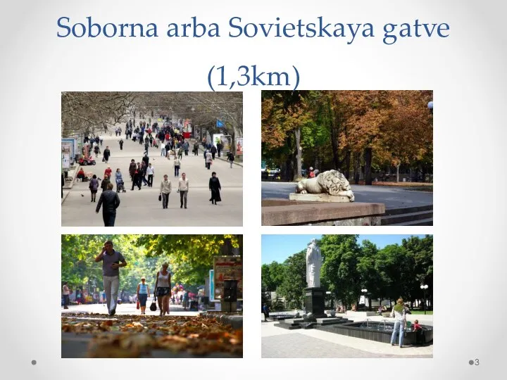 Soborna arba Sovietskaya gatve (1,3km)