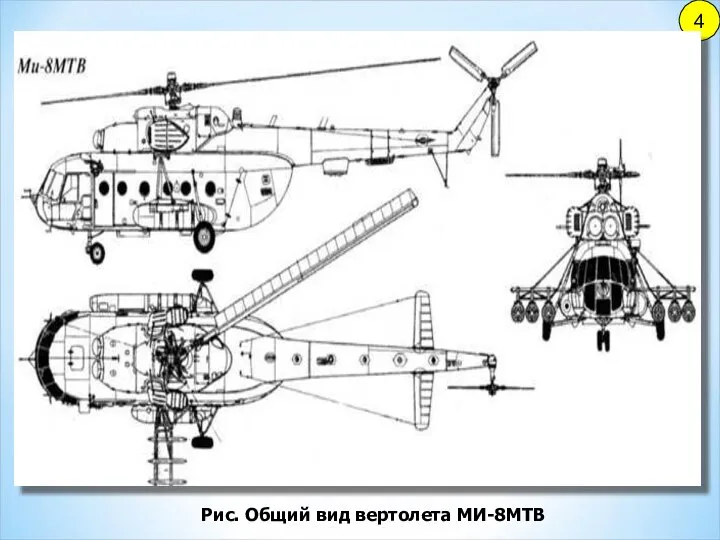 4 Рис. Общий вид вертолета МИ-8МТВ