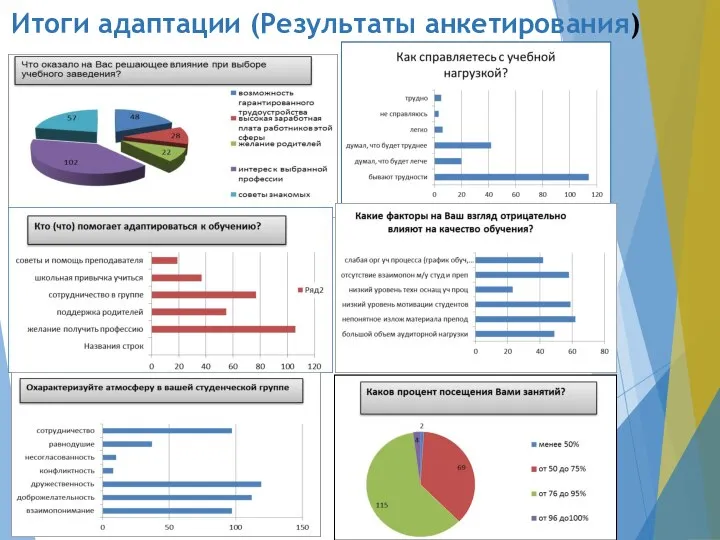 Итоги адаптации (Результаты анкетирования)