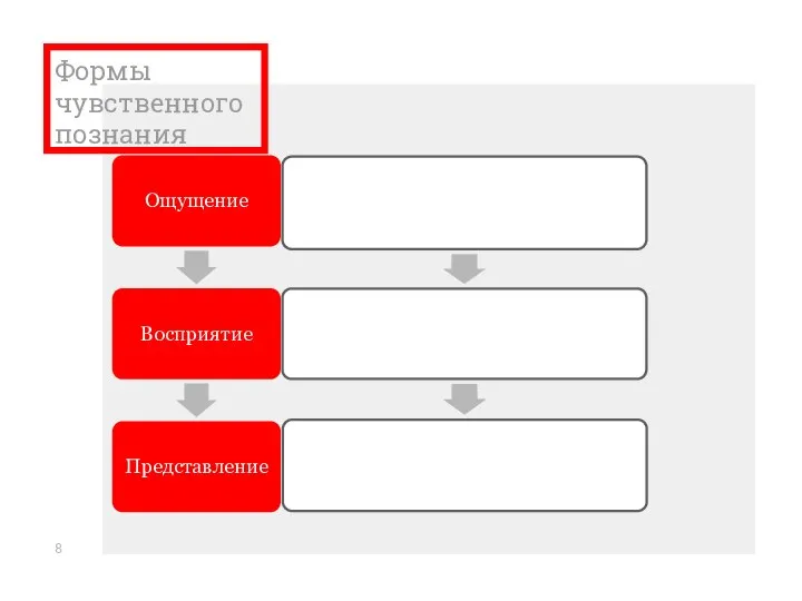 Формы чувственного познания