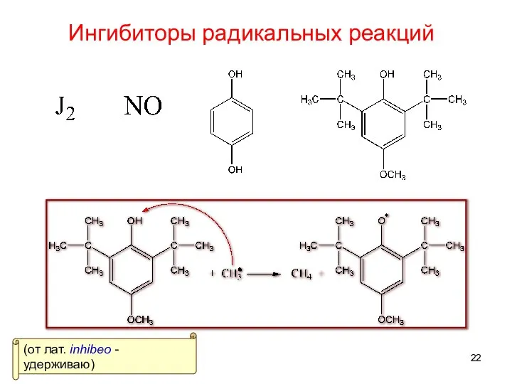 Ингибиторы радикальных реакций (от лат. inhibeo - удерживаю)