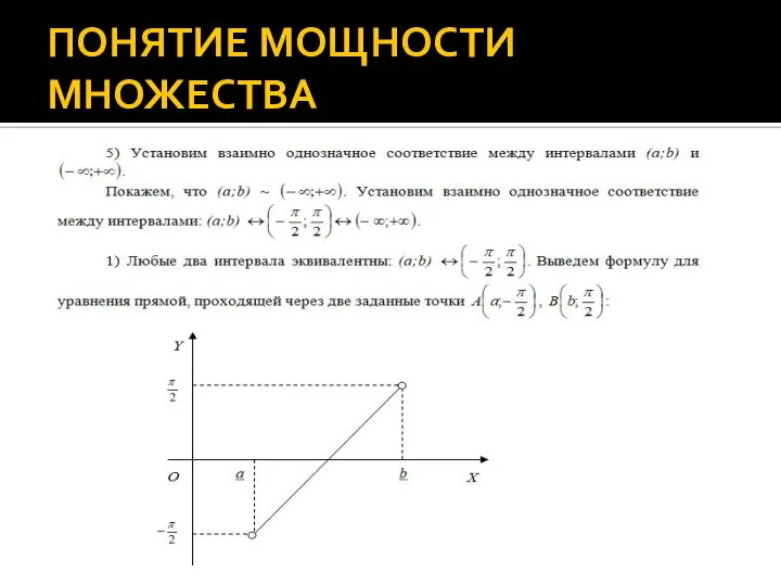 ПОНЯТИЕ МОЩНОСТИ МНОЖЕСТВА