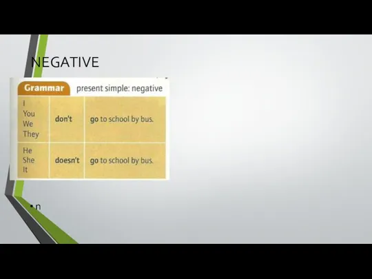 NEGATIVE n