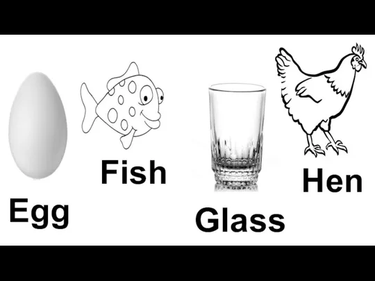 Hen Fish Glass Egg