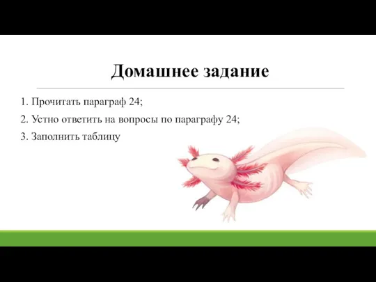 Домашнее задание 1. Прочитать параграф 24; 2. Устно ответить на вопросы по