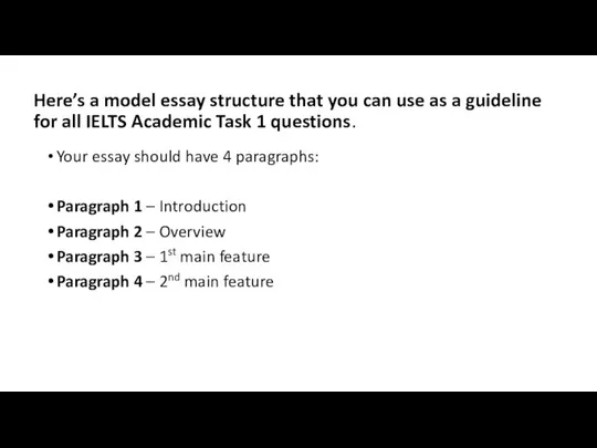 Here’s a model essay structure that you can use as a guideline