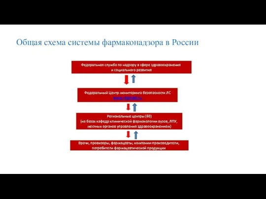 Общая схема системы фармаконадзора в России