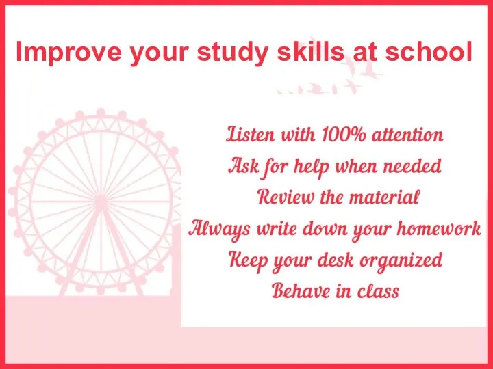 Improve your study skills at school