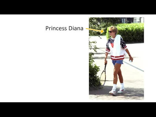 Princess Diana is fond of tennis. Princess Diana