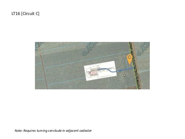 LT16 [Circuit C] Note: Requires turning servitude in adjacent cadaster