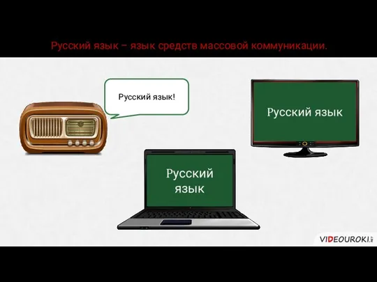 Русский язык – язык средств массовой коммуникации. Русский язык!