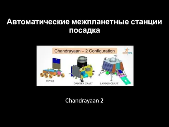 Автоматические межпланетные станции посадка Chandrayaan 2