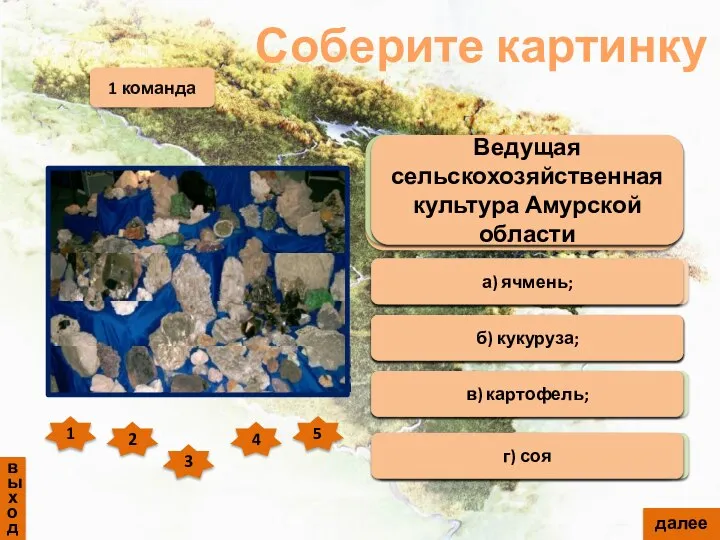 Где расположена Амурская область? а) в юго-восточной части страны; б) в северной;