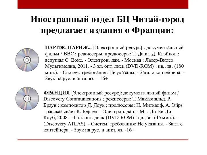 Иностранный отдел БЦ Читай-город предлагает издания о Франции: ПАРИЖ, ПАРИЖ... [Электронный ресурс]